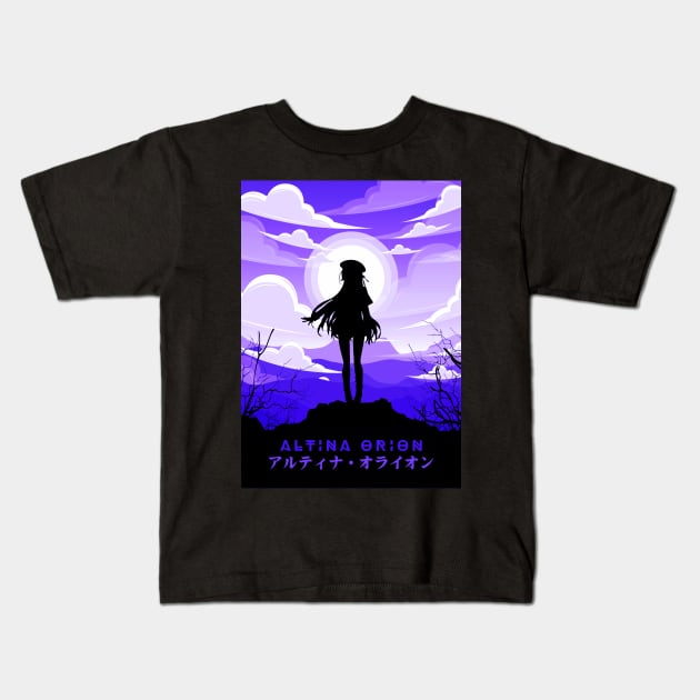 Altina Orion | Trails Of Cold Steel Kids T-Shirt by GuruBoyAmanah